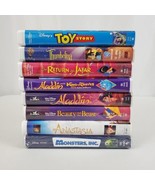 (8) Disney Classic Films VHS Toy Story, Aladdin, Monsters Inc., Anastasia - £29.02 GBP