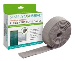 New Simply Conserve Window/Door Fingertip Rope Caulk 1/8&quot;x30&#39; Weatherstr... - $6.99