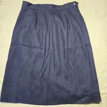 Land&#39;s End Women Skirt Size 8 Petite Blue Midi Y2K Preppy Aline Lightwei... - £10.76 GBP