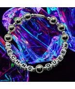 Handmade TECHNO QUEEN BRACELET dance GIFT  festival MUSIC free party RAVE - €10,59 EUR