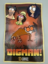 Digman! Comedy Central Enamel Pin Set of 4 on Card – Promo, Butterfly Backs - $165.67 MXN