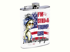 President Donald Trump 2024 C1 8oz Stainless Steel Flask Drinking Whiske... - £12.40 GBP