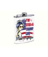 President Donald Trump 2024 C1 8oz Stainless Steel Flask Drinking Whiske... - £12.59 GBP