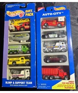 Hot Wheels Gift Packs Auto City 1995 &amp; Blimp &amp; Support Team 1991 - £11.00 GBP