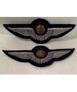 Vintage West Germany Airborne Bullion Wings Two Varieties With Globe On ... - €21,31 EUR
