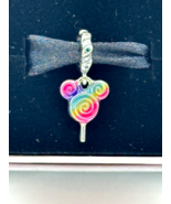 Disney Parks Exclusive Pandora Mickey Mouse Rainbow Lollipop Dangle Char... - £79.61 GBP