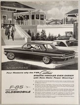 1961 Print Ad Oldsmobile F-85 Cutlass Sports Coupe with 8-Cylinder Rockette Olds - £15.57 GBP