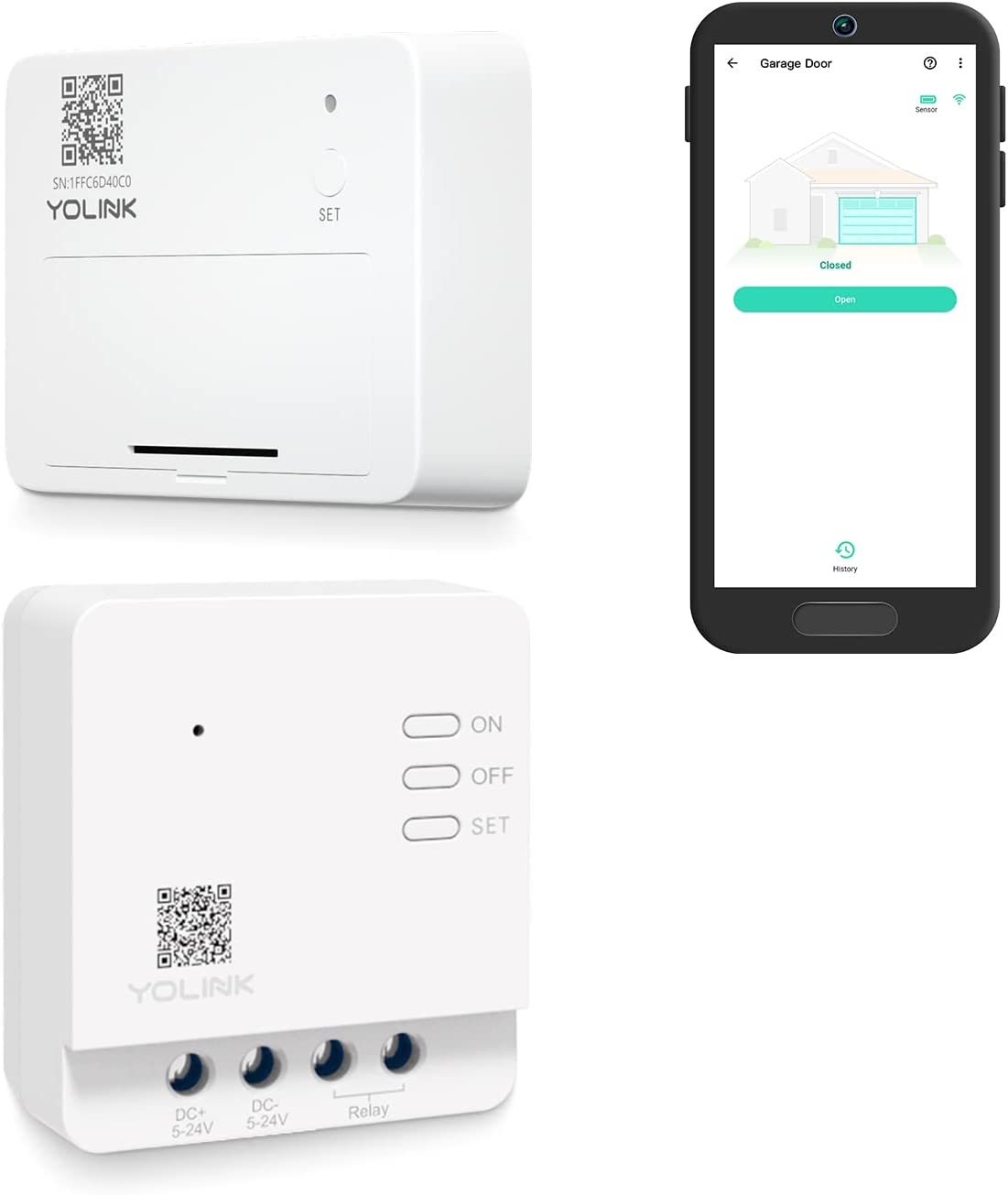 YoLink Garage Door Controller and Wireless Sensor - Remote Control Existing - $64.99