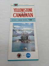 1968 Yellowstone And The Canadian Rockies 15 Day Tour Travel Brochure Pa... - $180.14 MXN