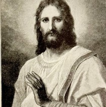 1935 Jesus Christ of Nazareth Hofmann Portrait Religious Art Print DWN10B - £31.38 GBP