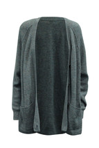 Acne Studios Kianne Ribbed Cardigan In Alpaca Women Grey S - $209.95