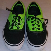 Vans Skater Shoes Neon Green &amp; Black Womens Us 5.5 Very Cl EAN - £16.82 GBP