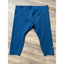 NIKE One Plus Size Cropped Leggings Court blue DD0344-476 NWT 3X - £16.24 GBP