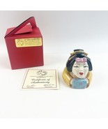 NEW Kevin Francis Face Pot Japanese Geisha Girl COA Ceramic Trinket Box ... - $44.99