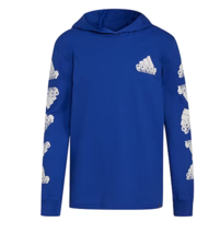 adidas Little Boys Hooded Long Sleeve Graphic T-Shirt Size 5 - £15.74 GBP