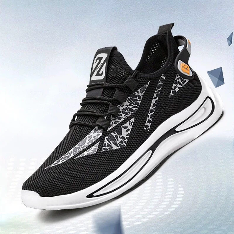 Men clunky sneakers mesh breathable comfortable sport shoes man leisure lace up running thumb200