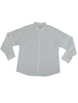 HELMUT LANG Damen Hemd Langarm Halbtransparent Elegant Weiß Größe XL I01HM505 - £157.21 GBP