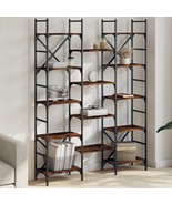  Bookshelf Smoked oak Engineered wood Large Bookshelf - $447.22 CAD