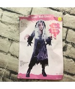 Spider Web Ghost Girls Sz M(8-10) Halloween Costume Complete With Web &amp; ... - $11.88