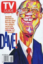 ORIGINAL Vintage Apr 14 2001 TV Guide No Label David Letterman - £11.66 GBP