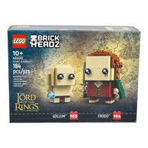 LEGO BrickHeadz (40630) Frodo &amp; Gollum - Lord of the Rings NIB NEW MINT BOX - £23.40 GBP