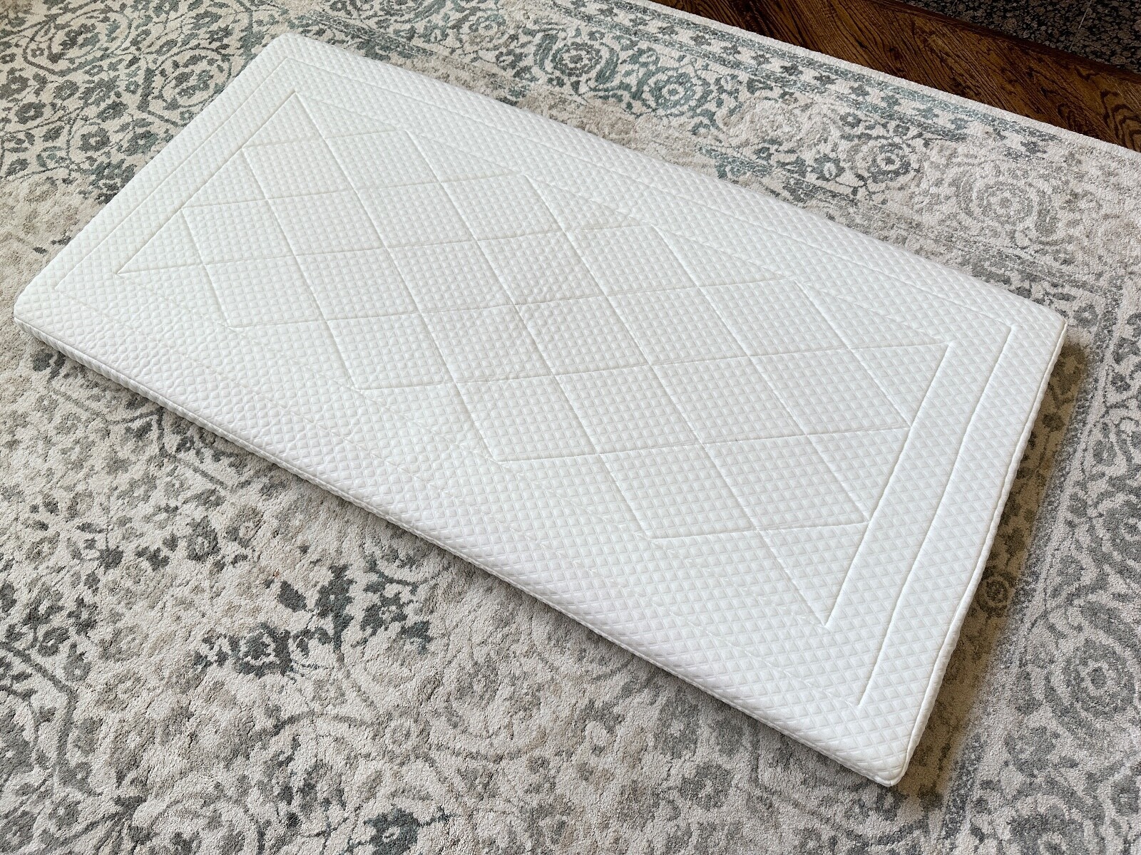 Deluxe Topper Twin Size 3&quot; Memory Foam Comfort Layer Pad + Outer Cover -... - £35.74 GBP