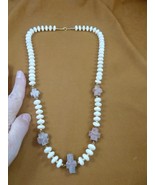 CR510-14 Fairy Stone CHRISTIAN CROSS Lucky Crystal 24&quot; mother of pearl n... - $169.19 CAD