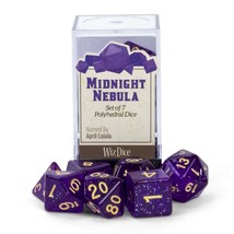 Wiz Dice Series III: Polyhedral Dice Set, Midnight Nebula - $19.69