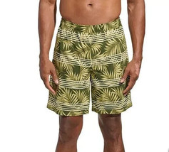 Kirkland Signature Men&#39;s Size XL Olive Comfort Waistband &amp; Liner Swim Sh... - £9.73 GBP