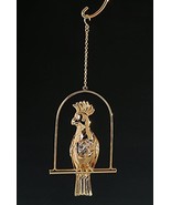 Parrot, 24K Gold Plated Swarovski Crystal Ornament New - £13.85 GBP