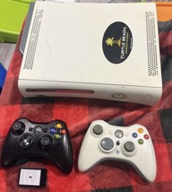 VTG Microsoft Xbox 60 GB HDD 360 White Console and 2 Controllers UNTESTED - $69.99