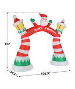 8.9 FT Lighted Christmas Inflatable Archway with Built-in LEDs Outdoor H... - $137.03 CAD