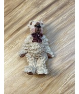 Boyd&#39;s Bears &amp; Friends Cream Colored Bear Pin Brooch Estate Jewelry KG JD - $20.30 CAD