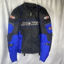 Joe Rocket Motorcycle Padded Jacket Blue/Black Size Mens M - EUC - $83.79