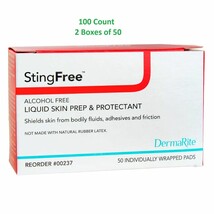 StingFree Alcohol-Free Skin Barrier Wipe Individual Packet No Sting Wipe... - $220.27 MXN