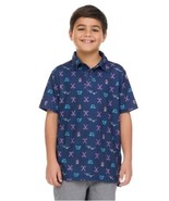 Pacific Trail Boys Girls Blue Golf Clubs Shirt UPF 50+ Moisture Wicking - $29.99