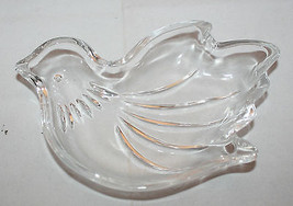 Mikasa Japan Clear Glass Dove Sweet Open Dish Candy Nuts Bird WX029 / 502  - £20.57 GBP