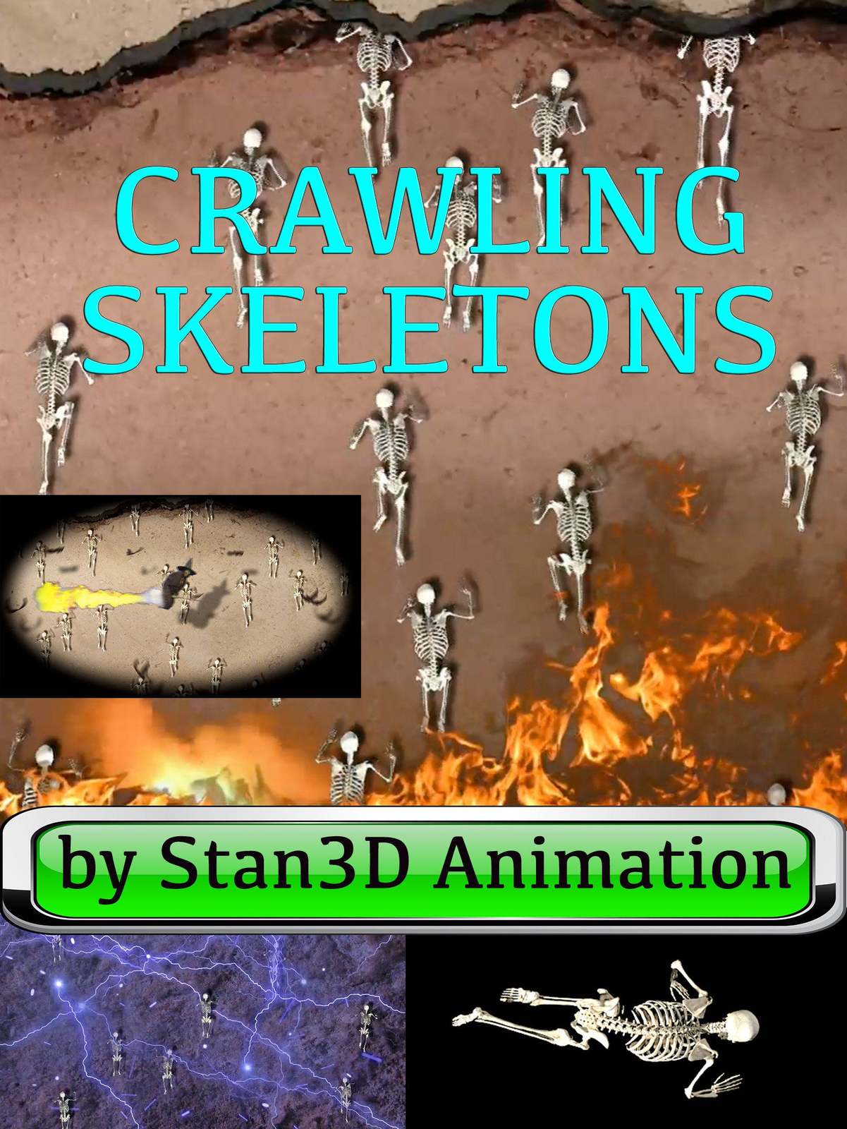 Crawling Skeletons Digital Files - $14.95