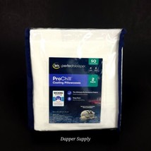Serta Perfect Sleeper ProChill Cooling Pillowcases 2 Pack White Standard Queen - £12.58 GBP