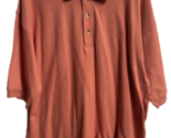Delta Quail Hollow Mens Size XL Salmon Polo Golf Shirt  - $10.66