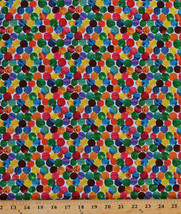 Cotton Dots Circles The Very Hungry Caterpillar Cotton Fabric Print BTY D673.24 - £9.94 GBP