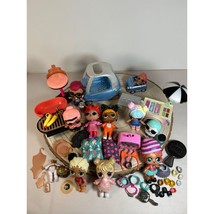 MGA LOL Suprise Lot 9 Dolls Owl Little Tikes Car BBQ Ice Cream Cart More - $45.82