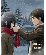 Anime Inspired Mikasa Red Scarf – Hand Crochet Warm Winter Muffler - $70.00