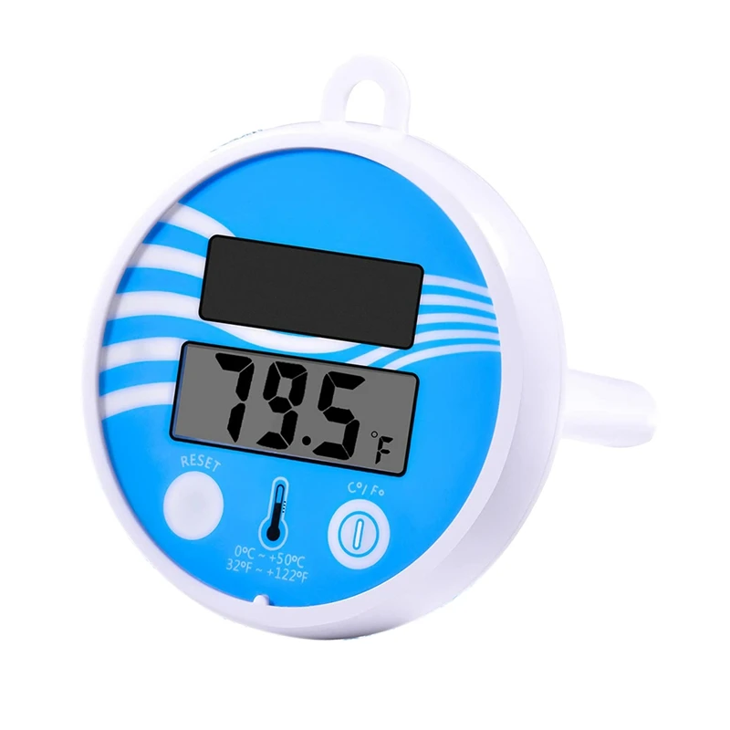 Wireless swimming pool temperature thermometer easy read solar digital pool thermometer thumb200