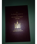 The Two Hundredth Anniversary Book Of The First Continental Congress  17... - $369.07 MXN