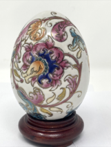 Vintage Hand Painted Chinese Porcelain Egg - £18.75 GBP