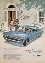 1961 Print Ad The Oldsmobile F-85 Cutlass 2-Door in the Snow Olds - £14.52 GBP