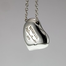 Tiffany &amp; Co. Sterling Silver Full Heart Pendant 14 mm w/ 16&quot; Chain - $237.60