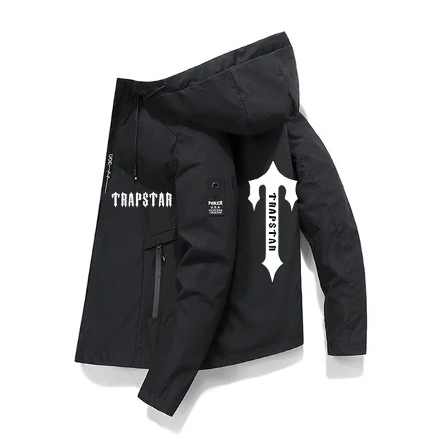  Trap Men Coat Outdoor Hoodies Casual Clothes Jacket wear Fashion Print Letter Z - £142.61 GBP