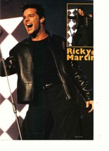 Ricky Martin Menudo teen magazine pinup clipping Pop Star leather pants - $3.50